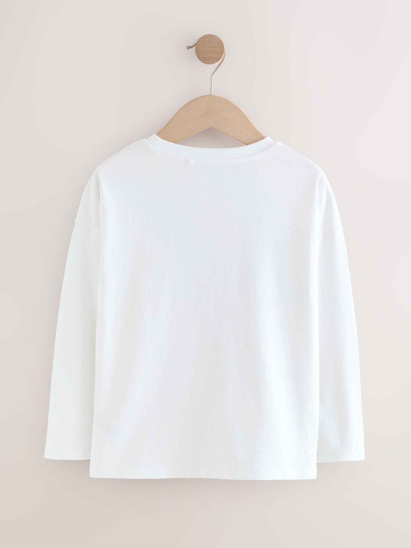 White Unicorn Print Long Sleeve Sequin Top (3-16yrs)