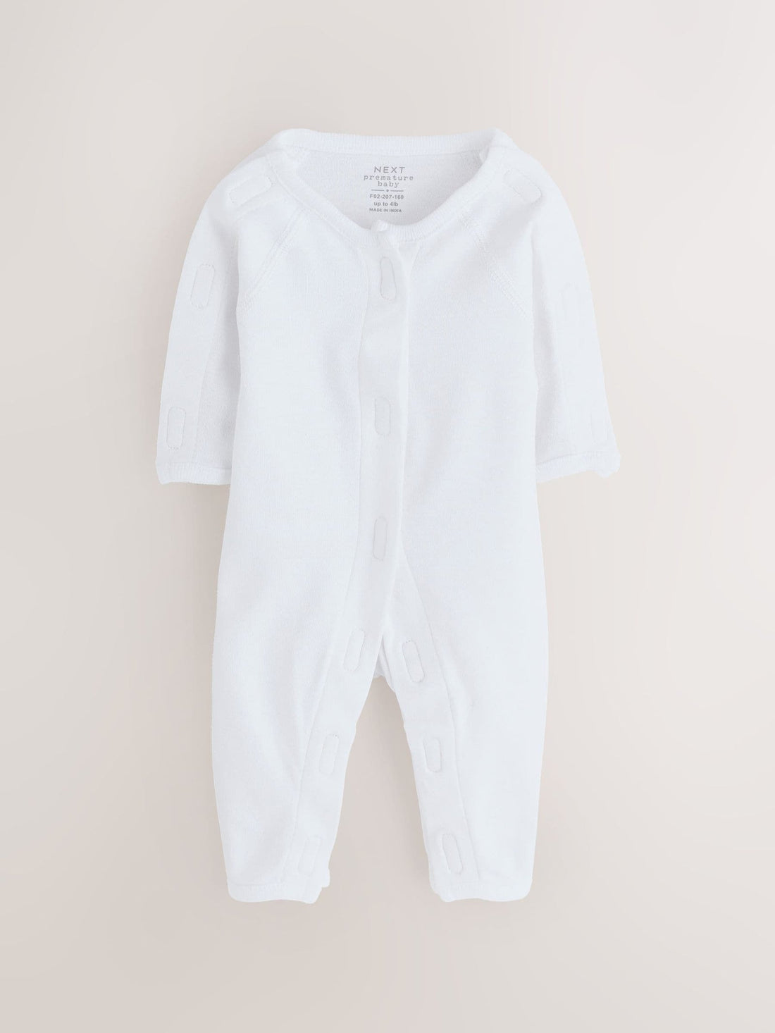 White Baby Premature Sleepsuit 6 Piece Set (0-0mths)