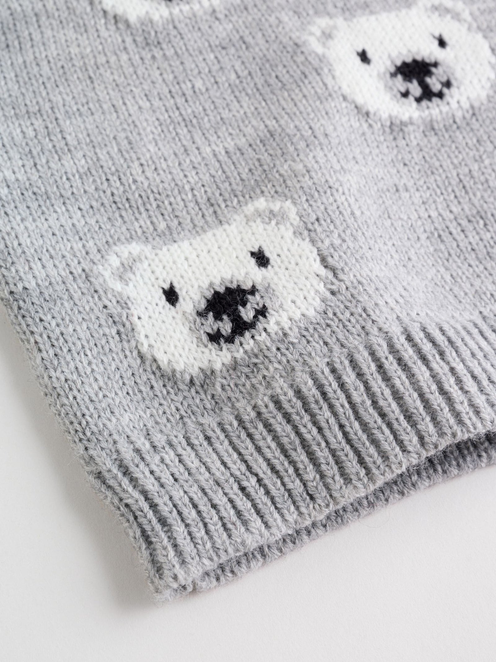Grey Bear Knitted Top and Leggings Set (0mths-2yrs)