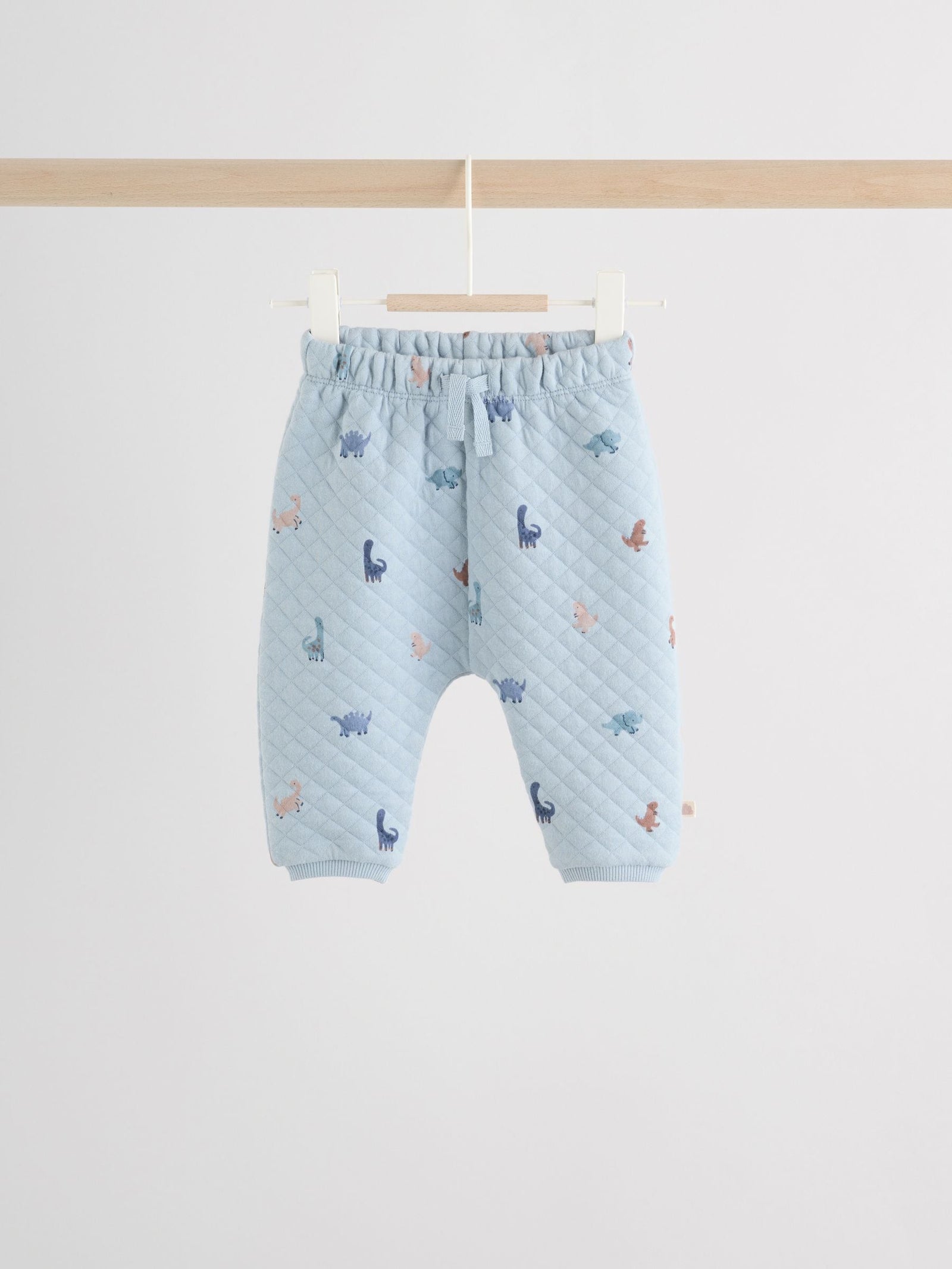 Blue Dinosaur Print Baby Quilted Sweat Top and Joggers Set (0mths-2yrs)