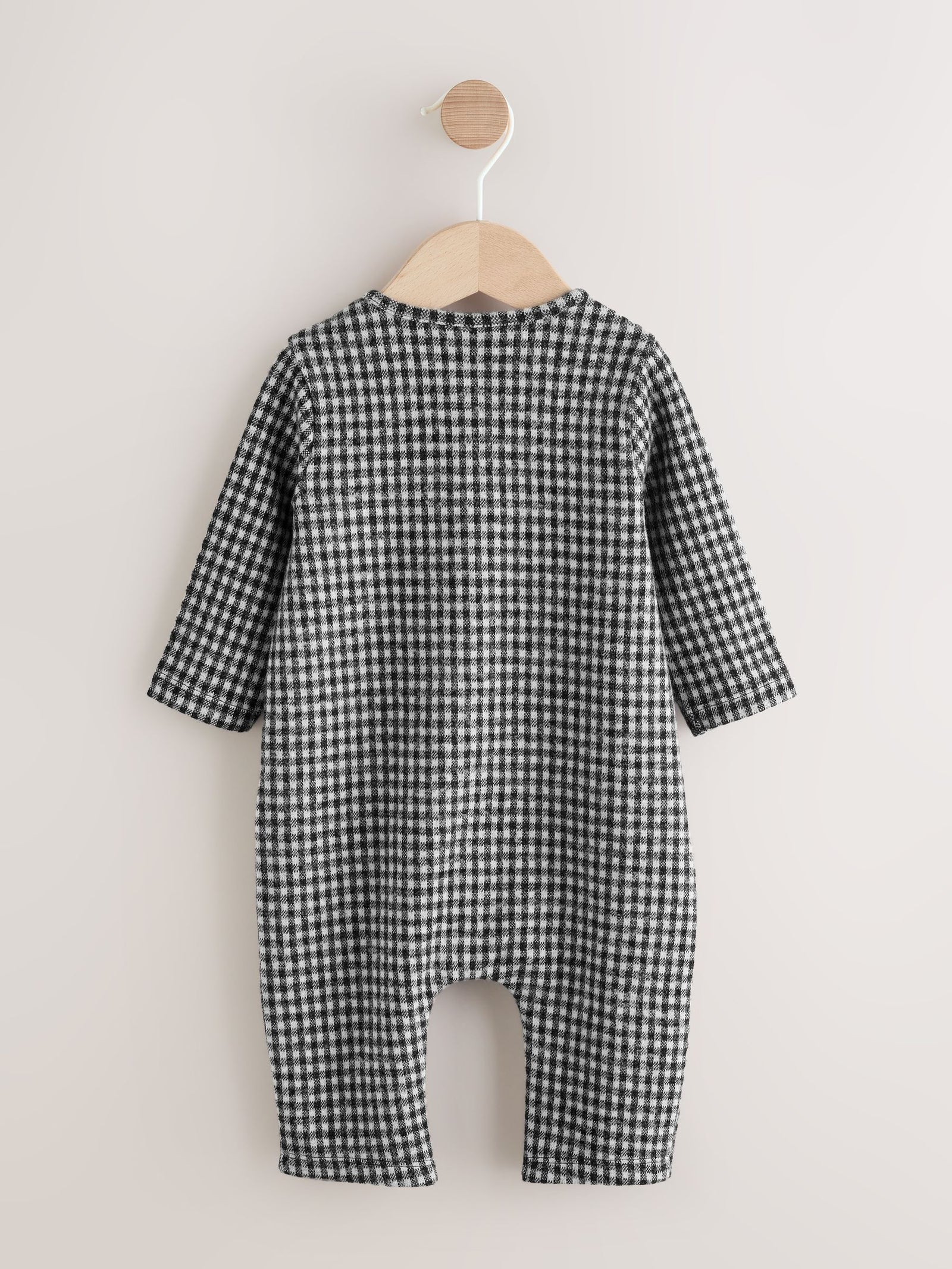 Black White Check Baby Romper (0mths-2yrs)