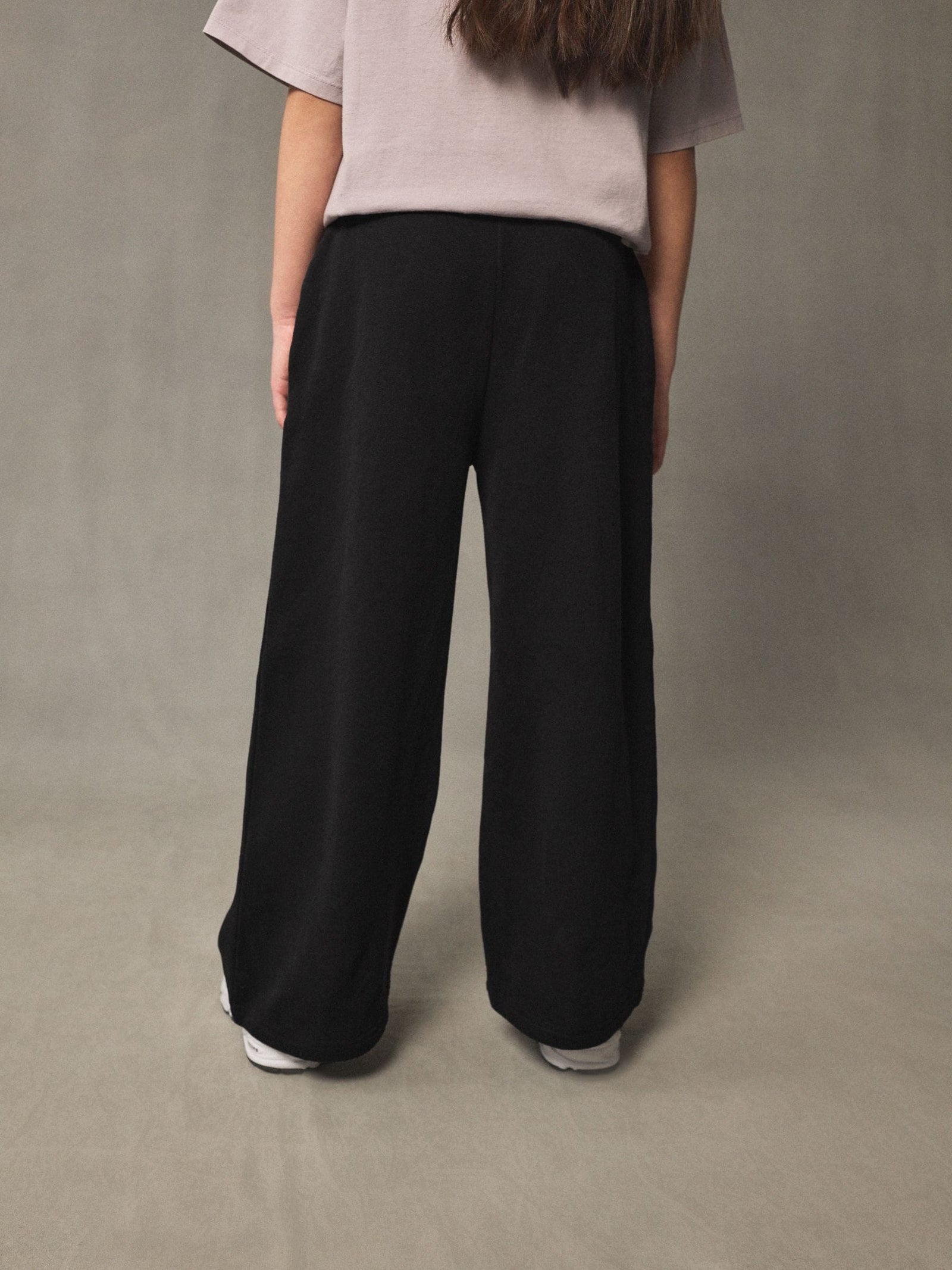 Black Wide Leg Joggers (3-16yrs)