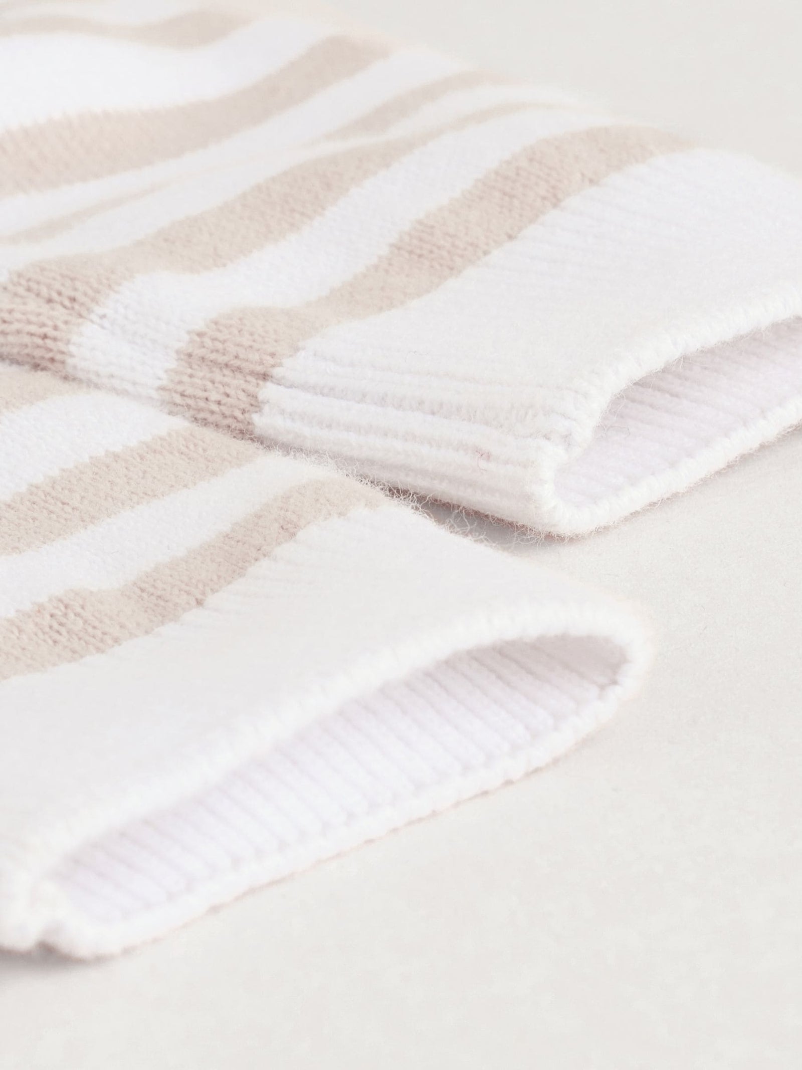 Neutral Stripe Knitted Top and Leggings Baby Set (0mths-2yrs)