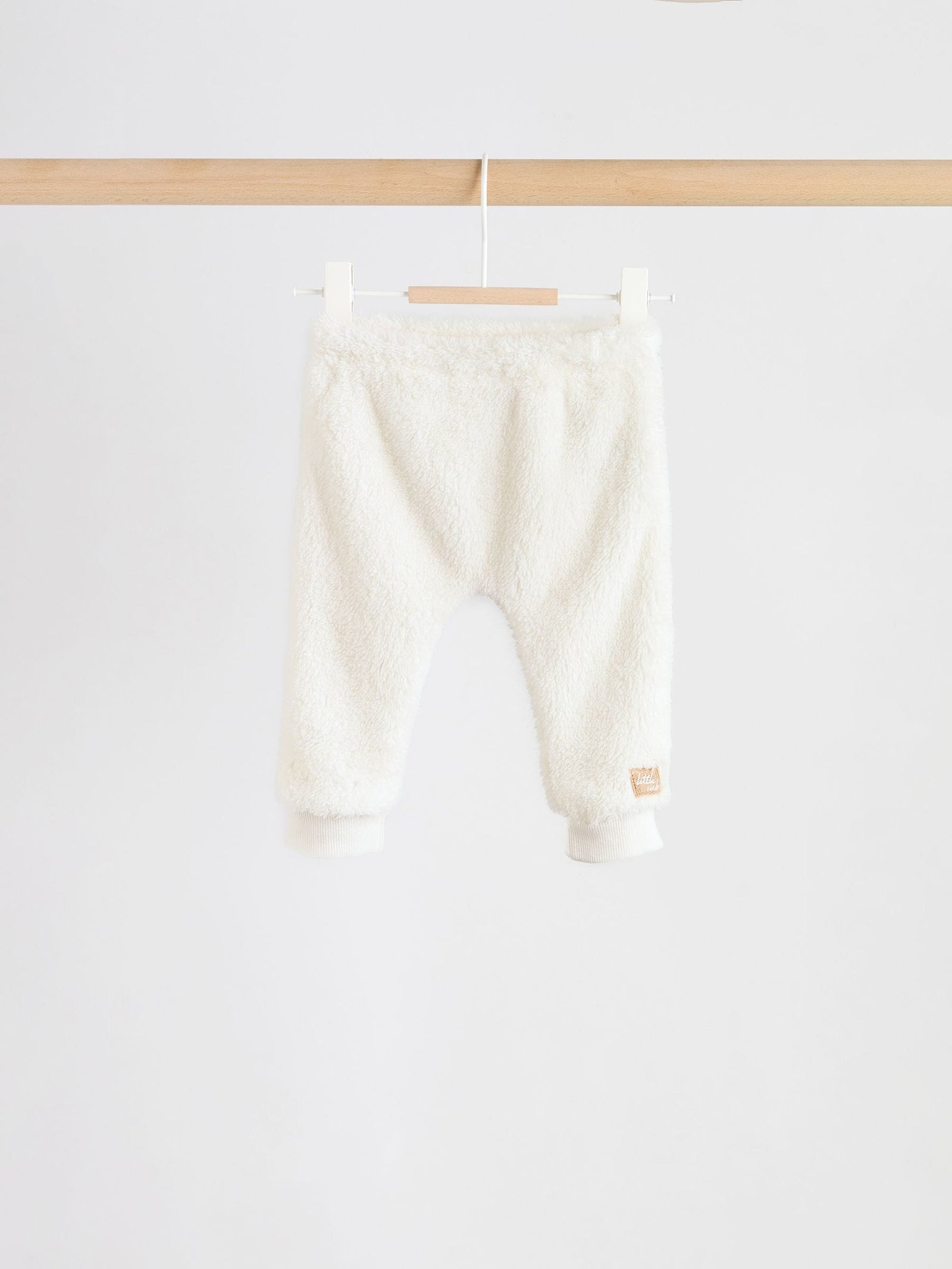 Cream Borg Hooded Sweat and Jogger Baby Set (0mths-2yrs)