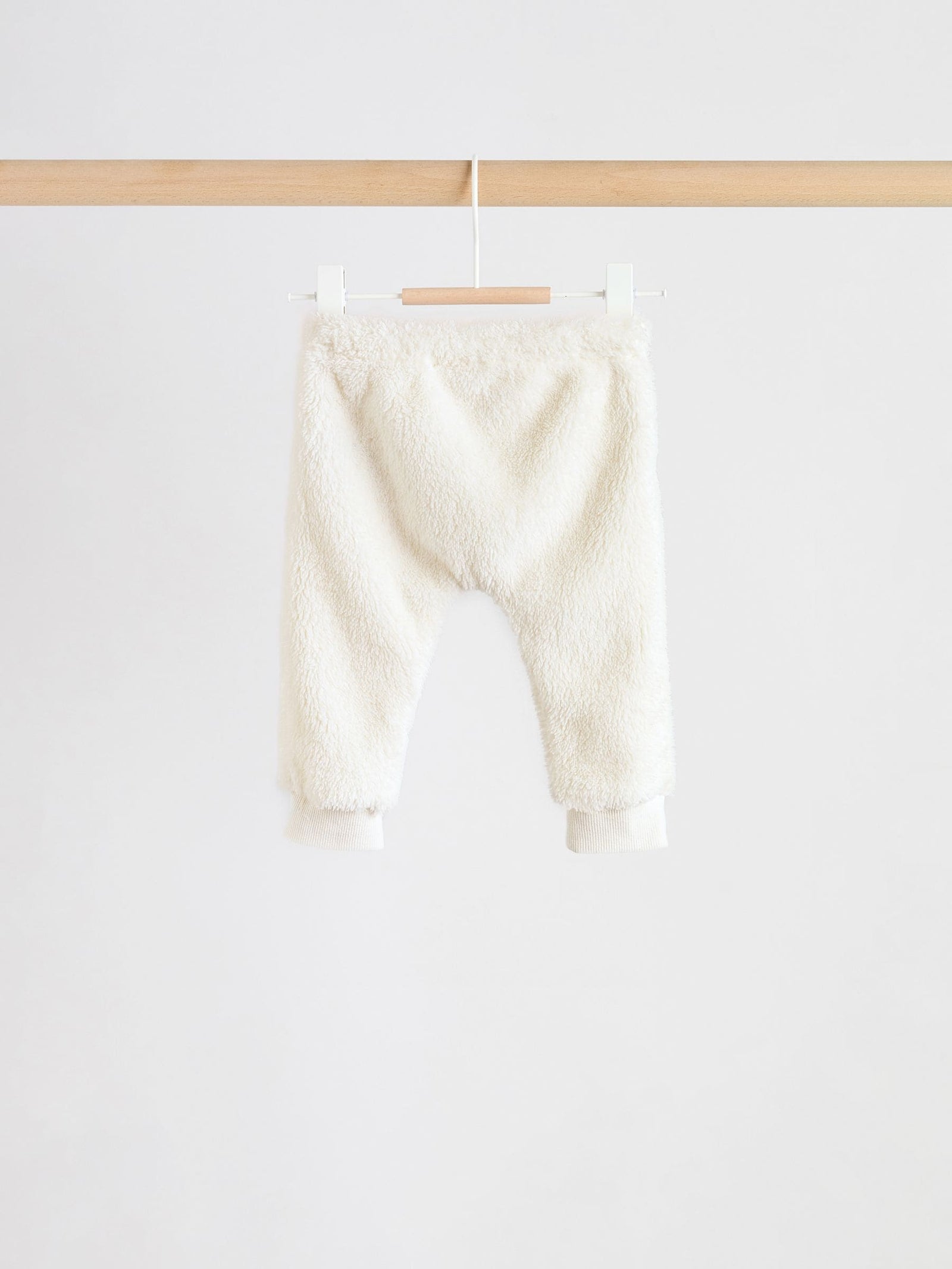 Cream Borg Hooded Sweat and Jogger Baby Set (0mths-2yrs)