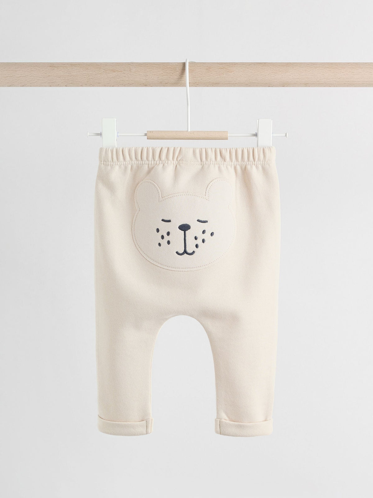Neutral Bear Baby 100% Cotton Leggings 2 Pack (0mths-2yrs)