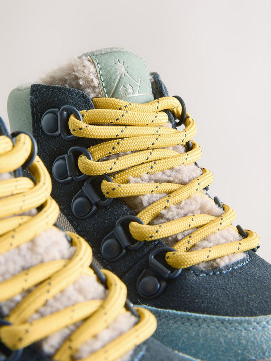 Blue Thermal Thinsulate™ Lined Hiker Boots