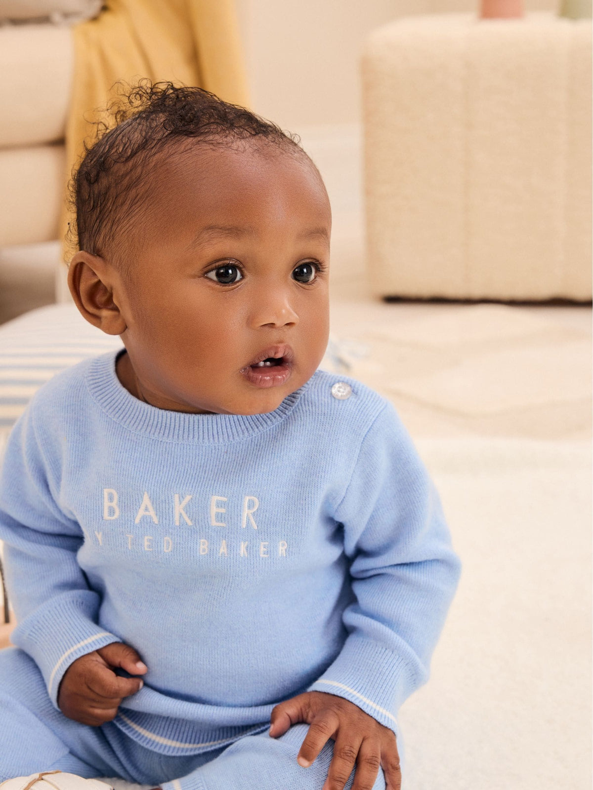 Baker by Ted Baker Blue Knit Knitted Top and Joggers Set