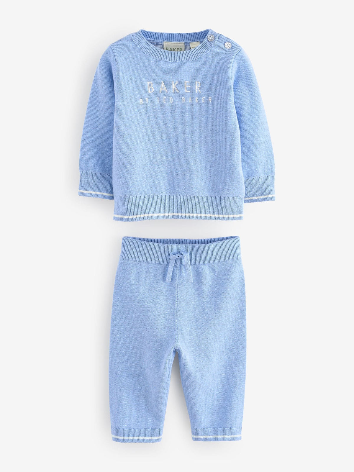 Baker by Ted Baker Blue Knit Knitted Top and Joggers Set