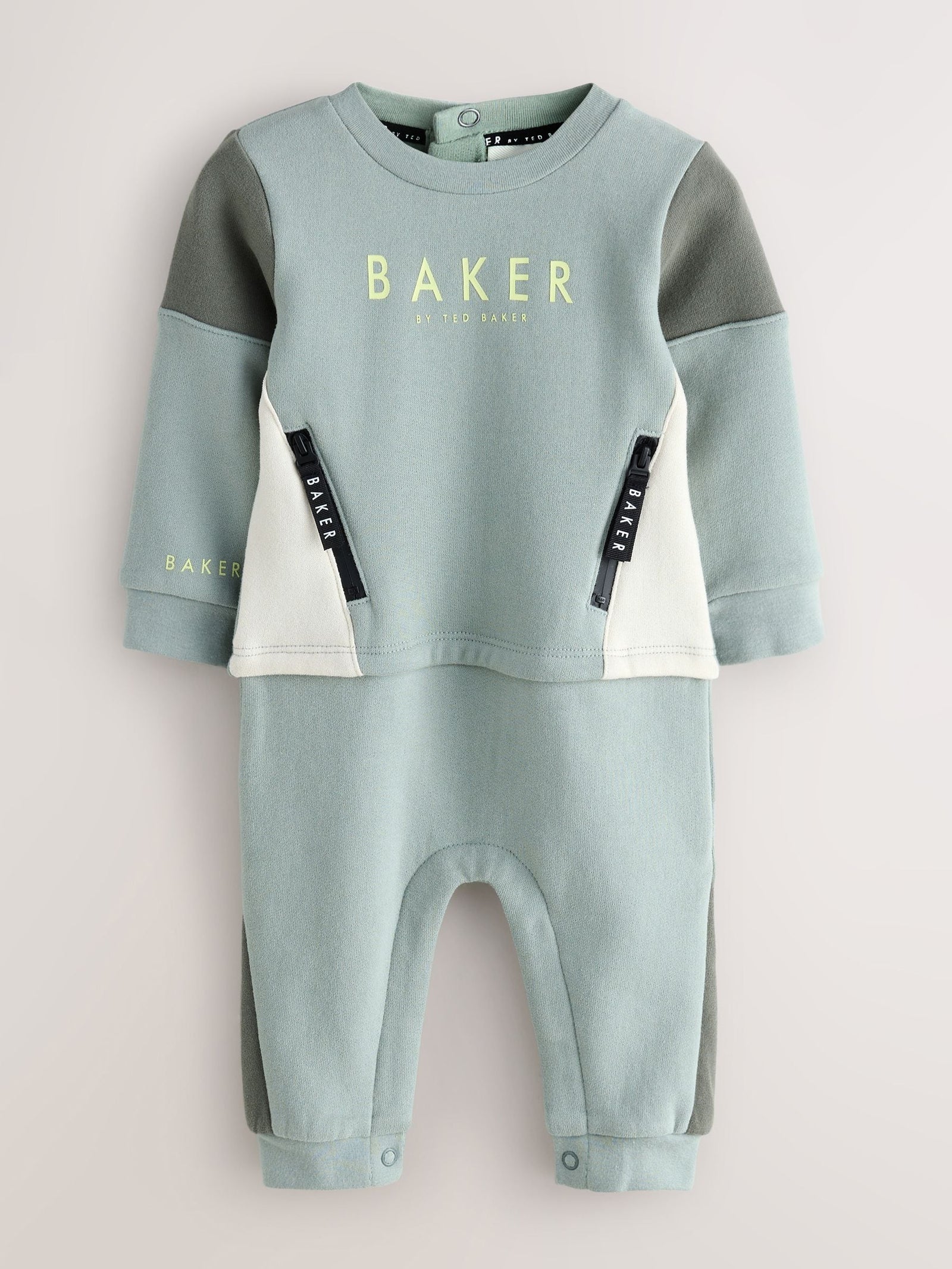 Baker by Ted Baker Green Mockable Rompersuit
