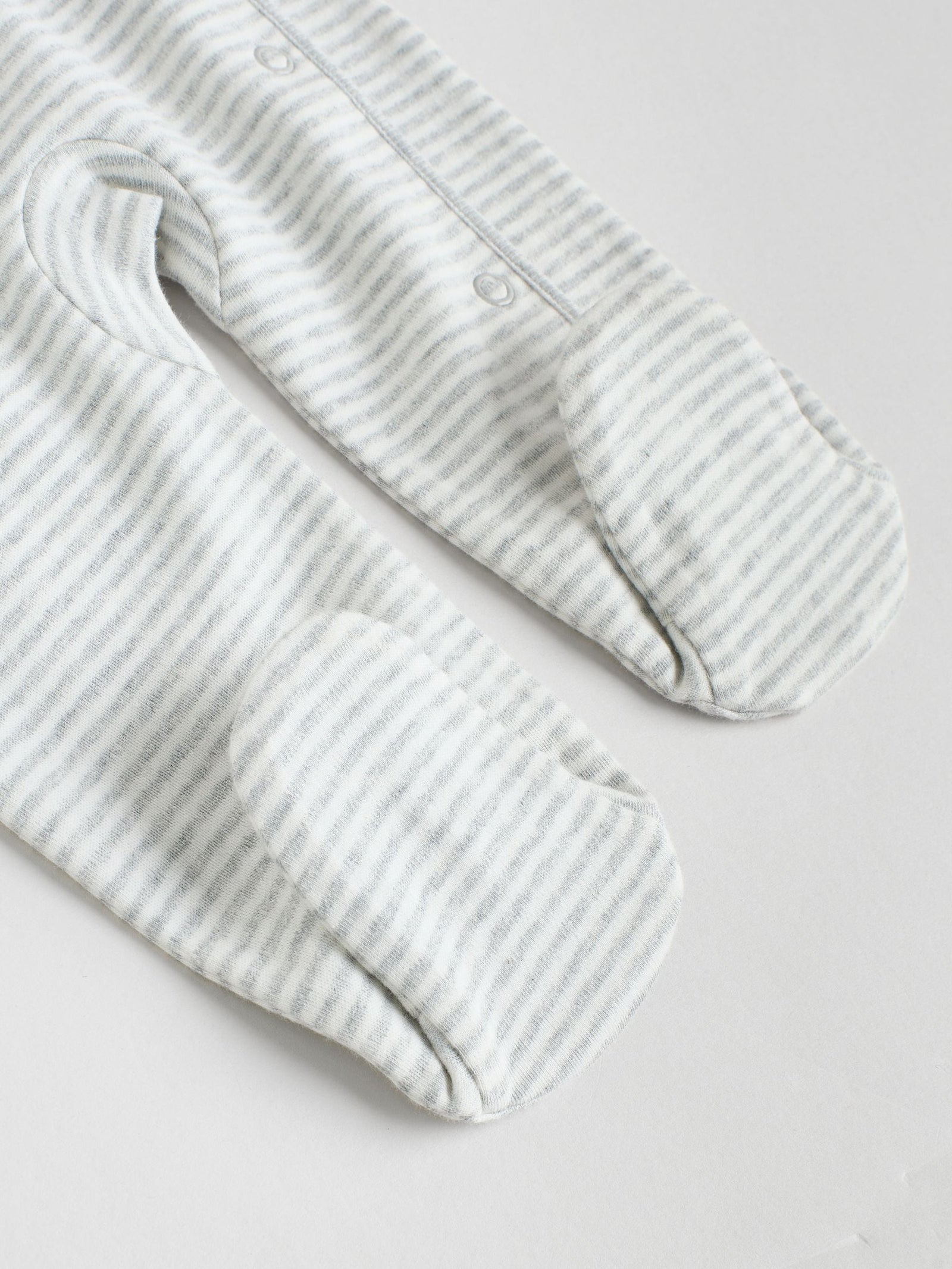 Grey Baby Popper Sleepsuits 3 Pack