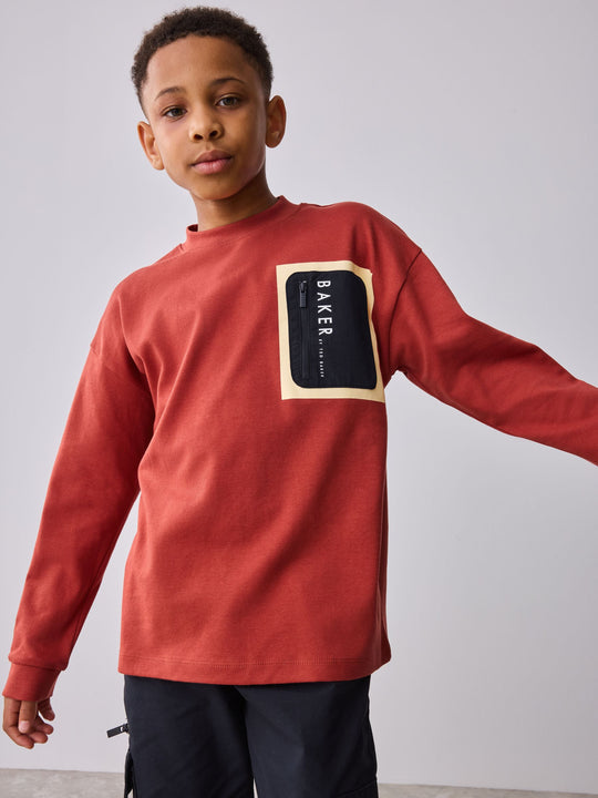 Baker by Ted Baker Long Sleeve Heavyweight T-Shirt
