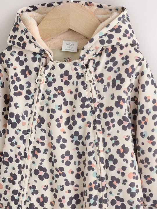 Animal Printed Hooded Nylon Baby Pramsuit (0mths-2yrs)