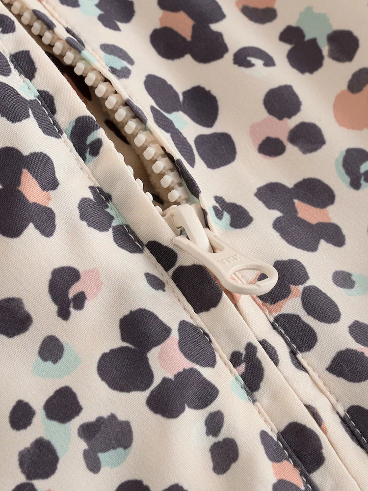 Animal Printed Hooded Nylon Baby Pramsuit (0mths-2yrs)