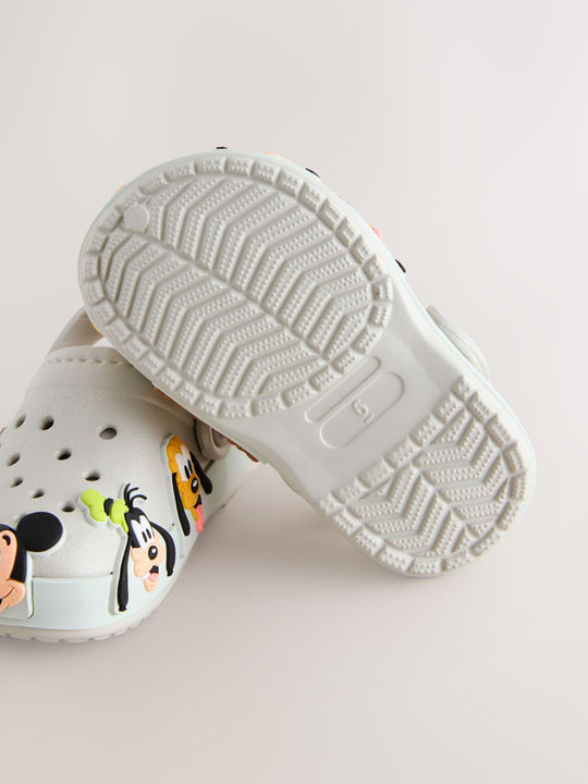 Neutral Mickey Warm Lined Slippers Clogs immediate