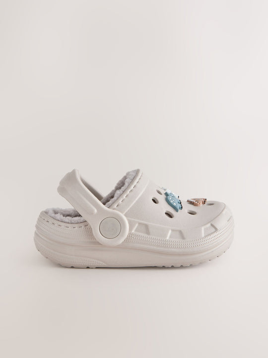 Neutral Dinosaur Slipper Clogs