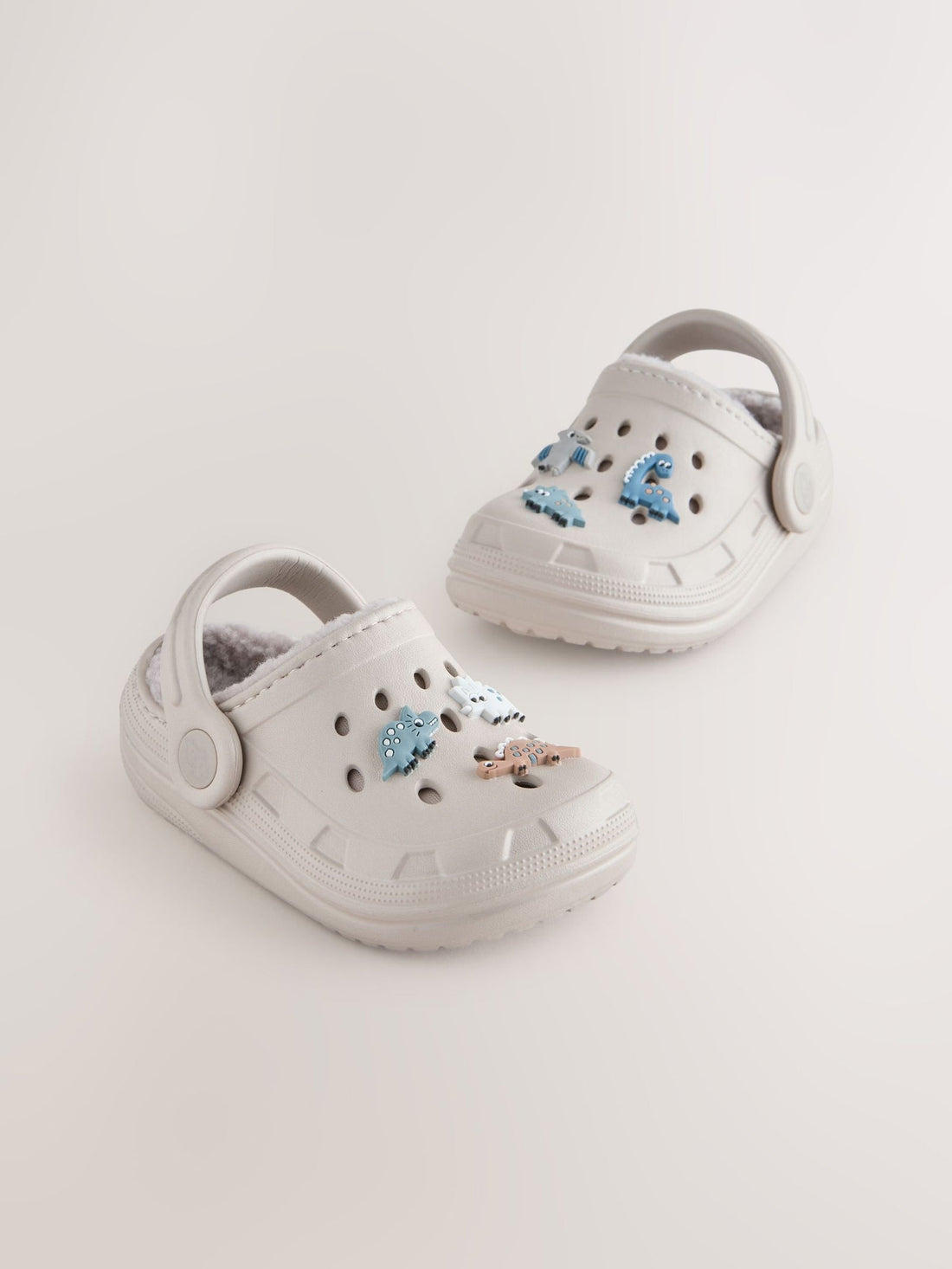 Neutral Dinosaur Slipper Clogs