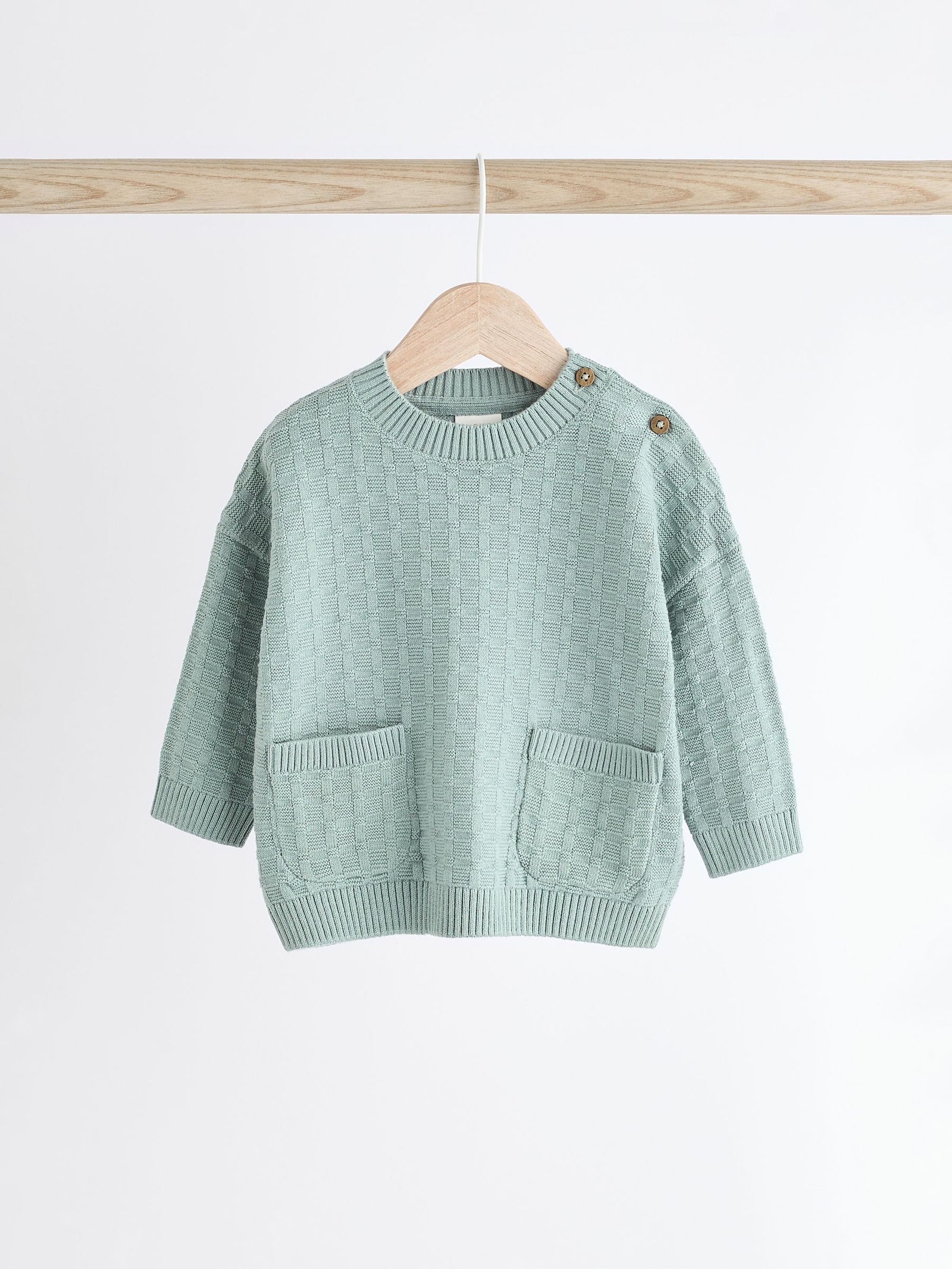 Mineral Baby Textured Knitted 100% Cotton Jumper and Leggings Set (0mths-3yrs)