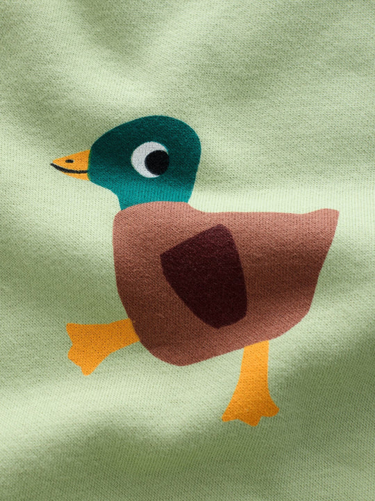 Green All-Over Print Crew Neck Sweatshirt (3mths-7yrs)