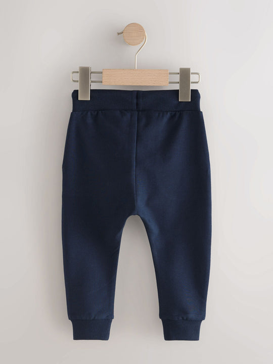 Navy Blue Classic Jersey Joggers (3mths-7yrs)