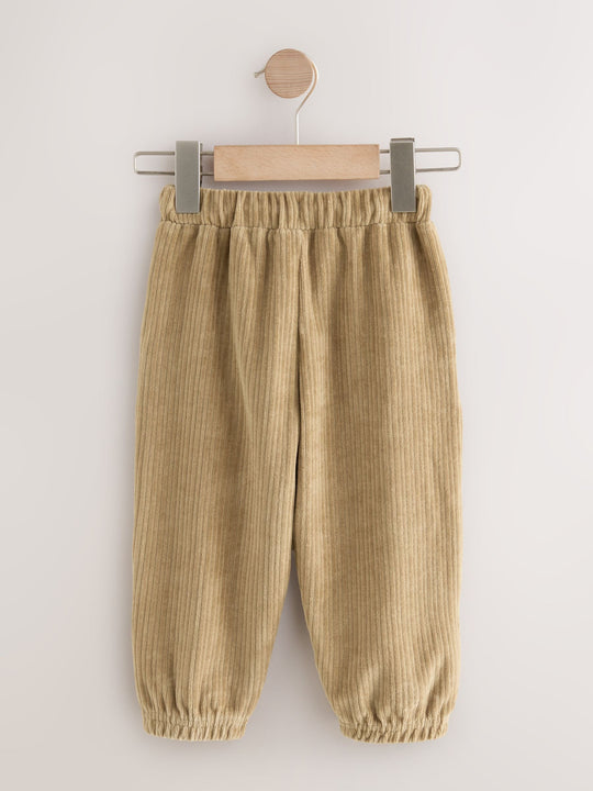 Tan Brown Jersey Cord Joggers (3mths-7yrs)