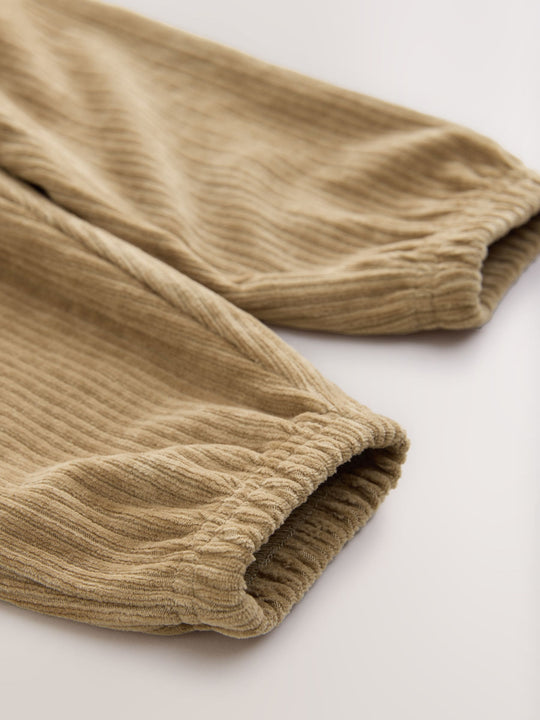 Tan Brown Jersey Cord Joggers (3mths-7yrs)