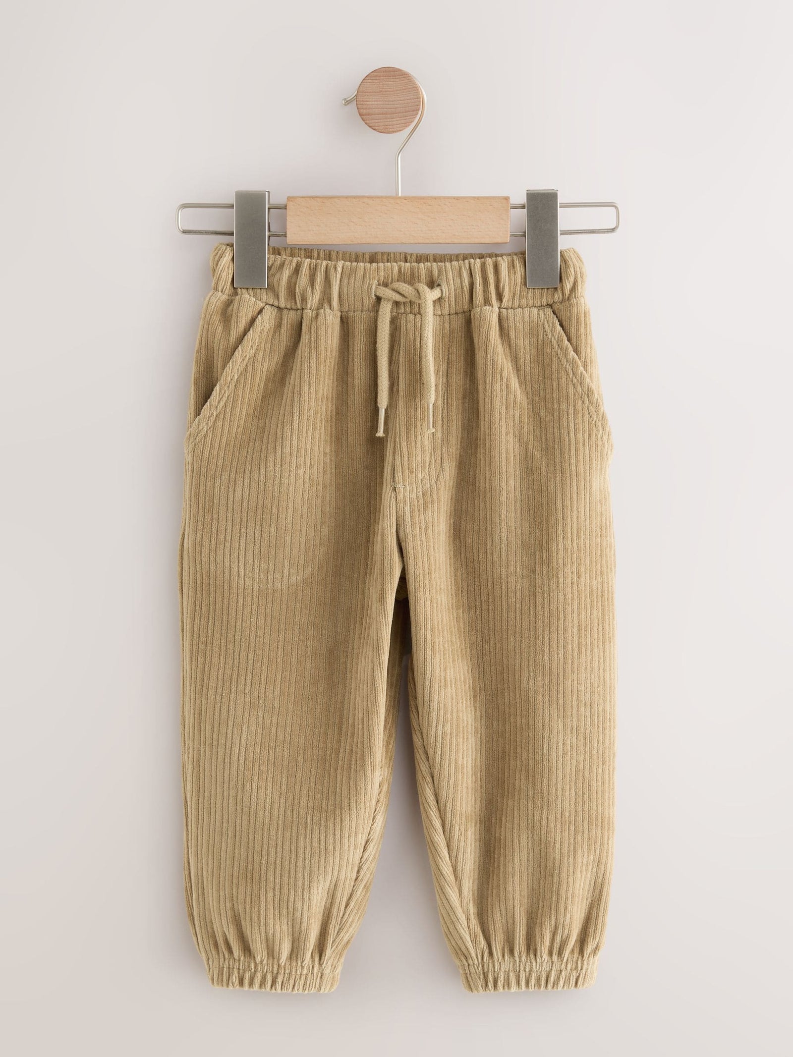 Tan Brown Jersey Cord Joggers (3mths-7yrs)