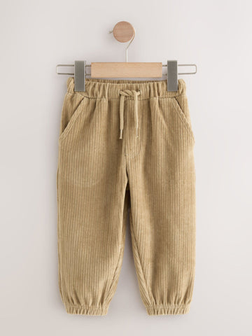 Tan Brown Jersey Cord Joggers (3mths-7yrs)