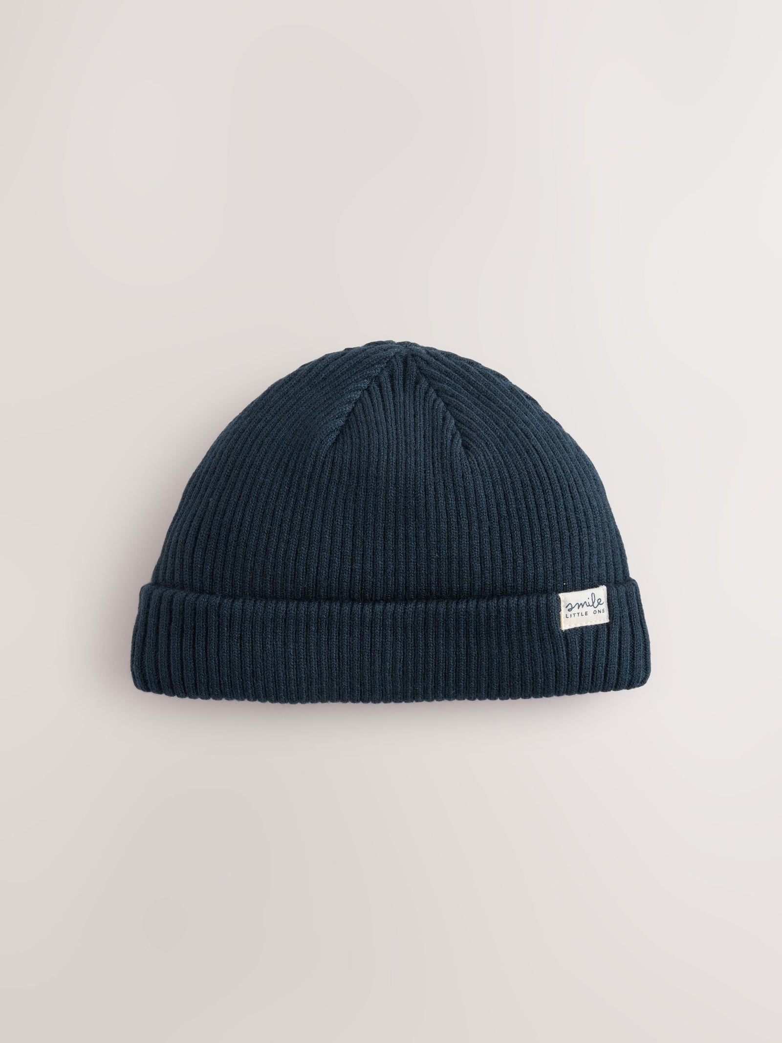 Blue 2 Pack Baby Beanie Knitted Hats (0mths-2yrs)