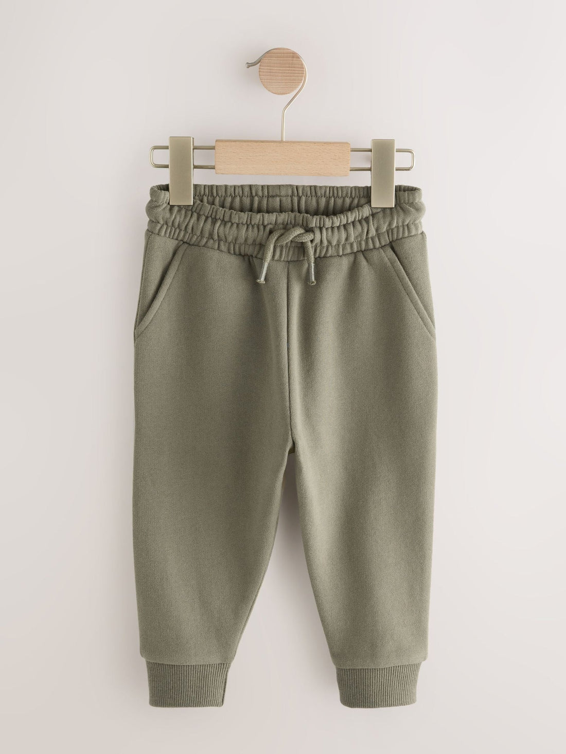 Khaki Green Slim Fit Soft Touch Jersey Joggers (3mths-7yrs)