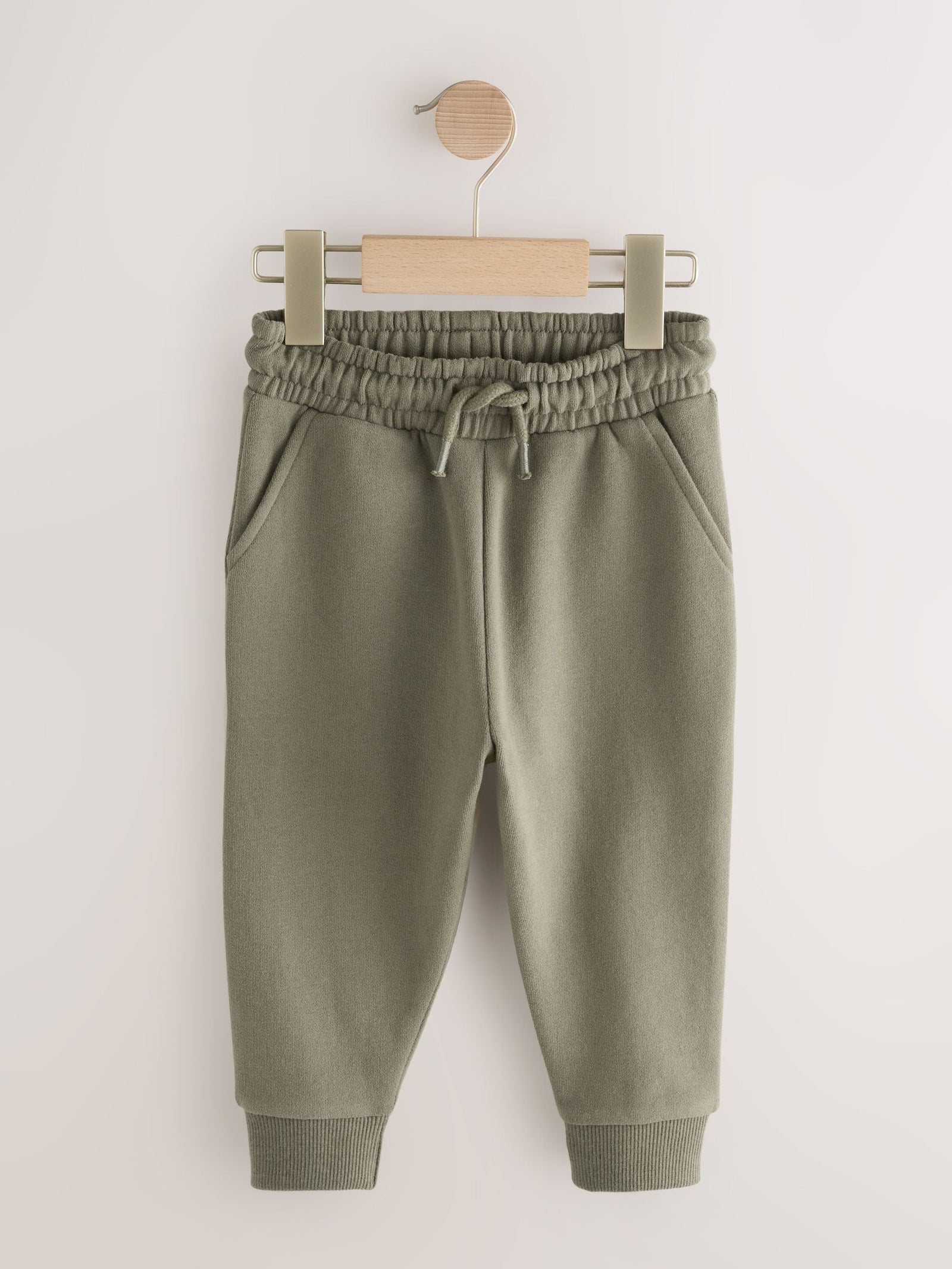 Khaki Green Slim Fit Soft Touch Jersey Joggers (3mths-7yrs)