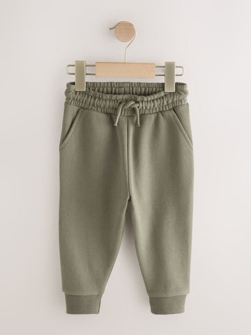 Khaki Green Slim Fit Soft Touch Jersey Joggers (3mths-7yrs)