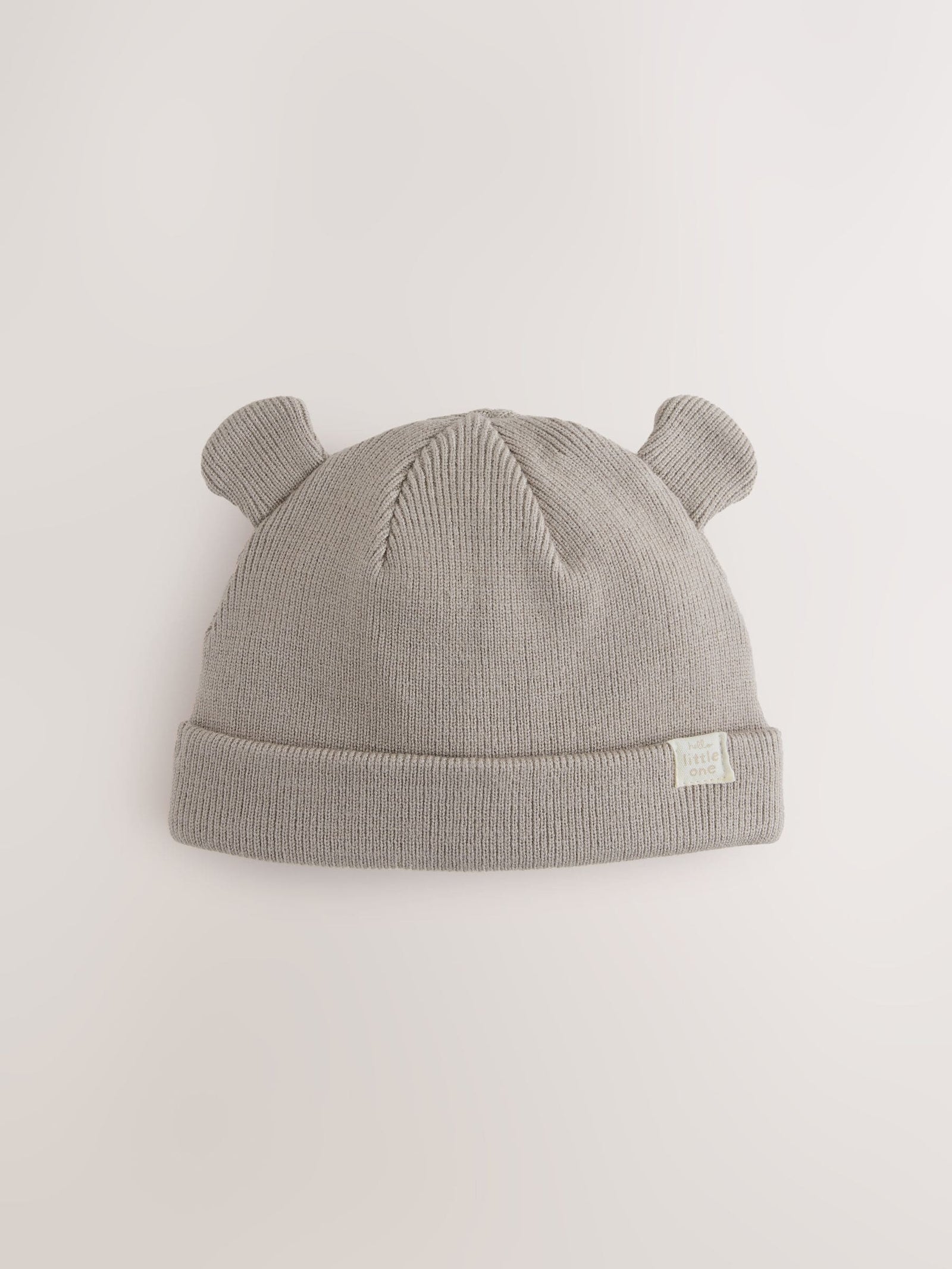 Neutral/Tan 2pack Rib Baby Beanie