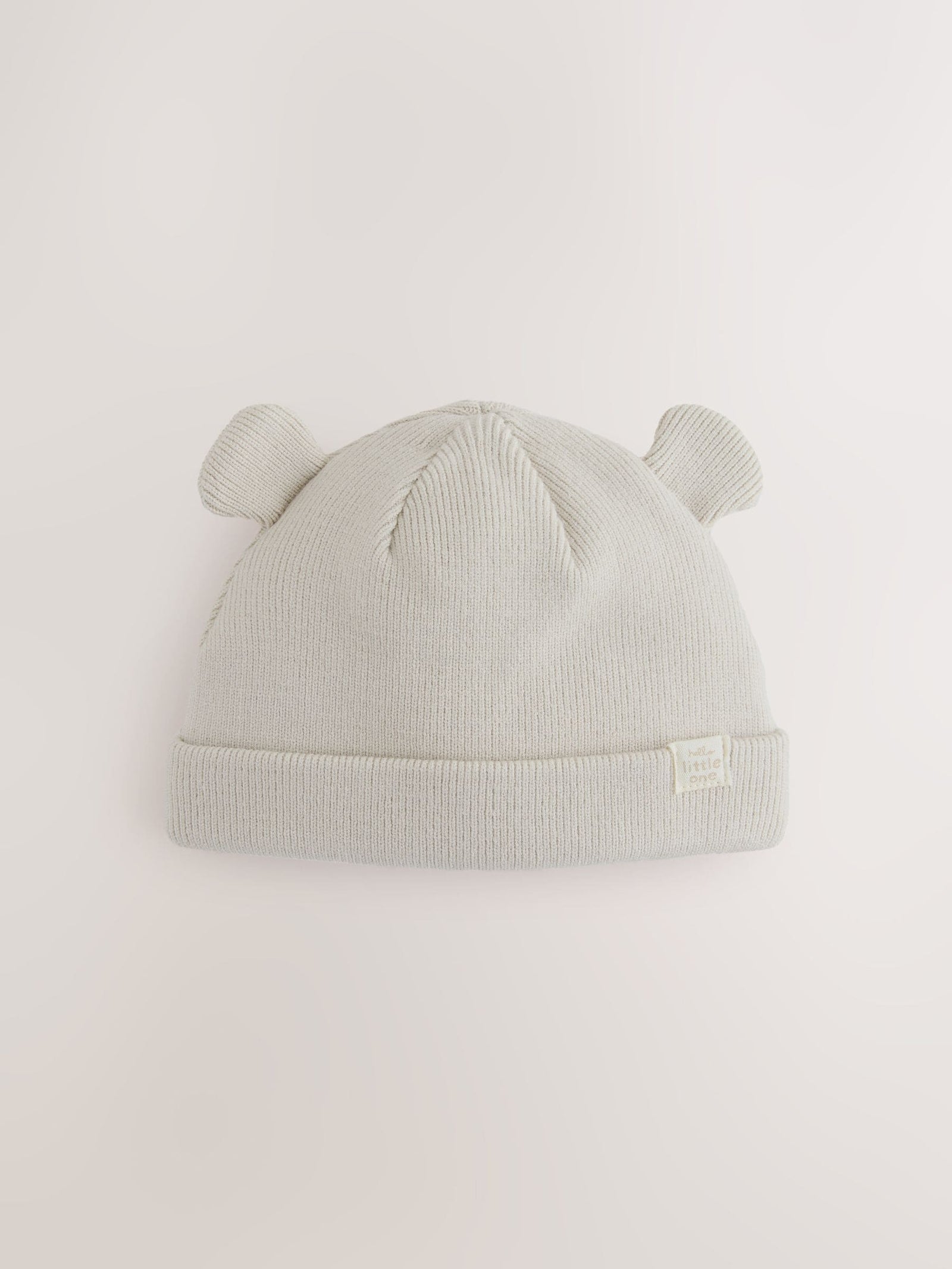 Neutral/Tan 2pack Rib Baby Beanie