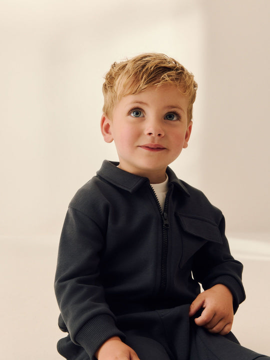 Charcoal Grey T-Shirt And Joggers 3 Piece Set (3mths-7yrs)