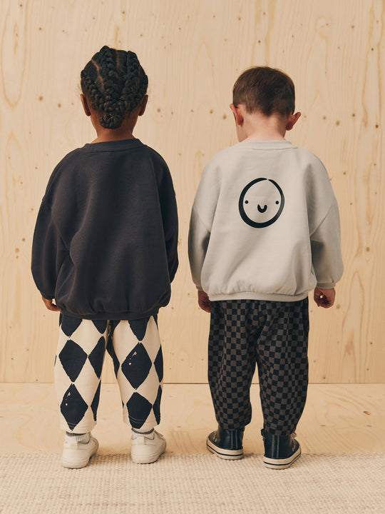 Black/White Printed 2 Pack Sweatshirt And Stripe Joggers Set (3mths-7yrs)