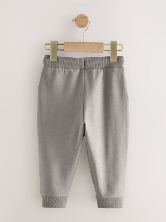 Khaki/Grey/Blue Regular Fit Joggers 5 Pack (3mths-7yrs)