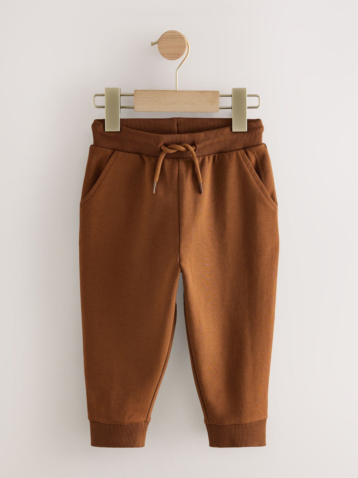 Khaki/Grey/Blue Regular Fit Joggers 5 Pack (3mths-7yrs)