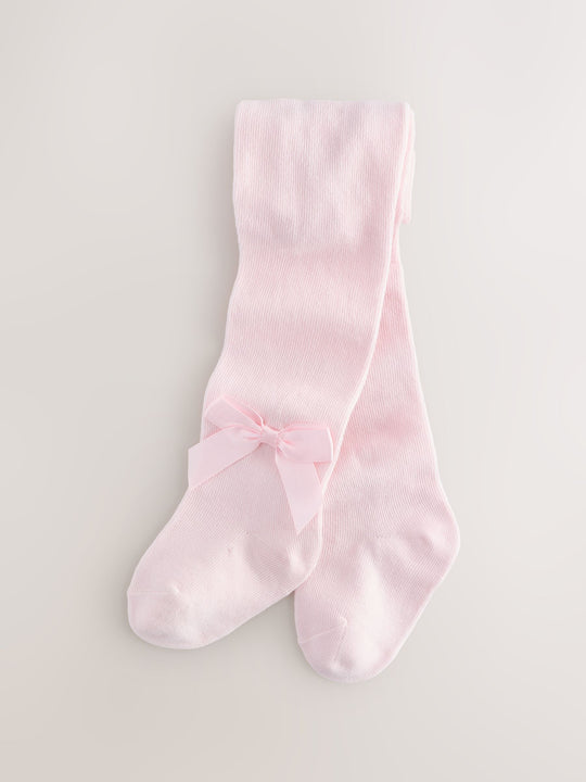 Pink Baby Bow Tights