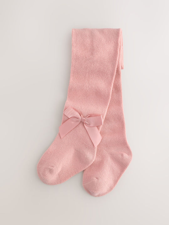Pink Baby Bow Tights