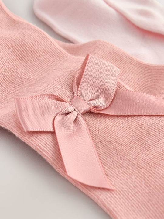 Pink Baby Bow Tights