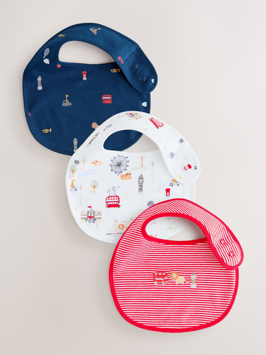 Red Baby Bibs 3 Pack