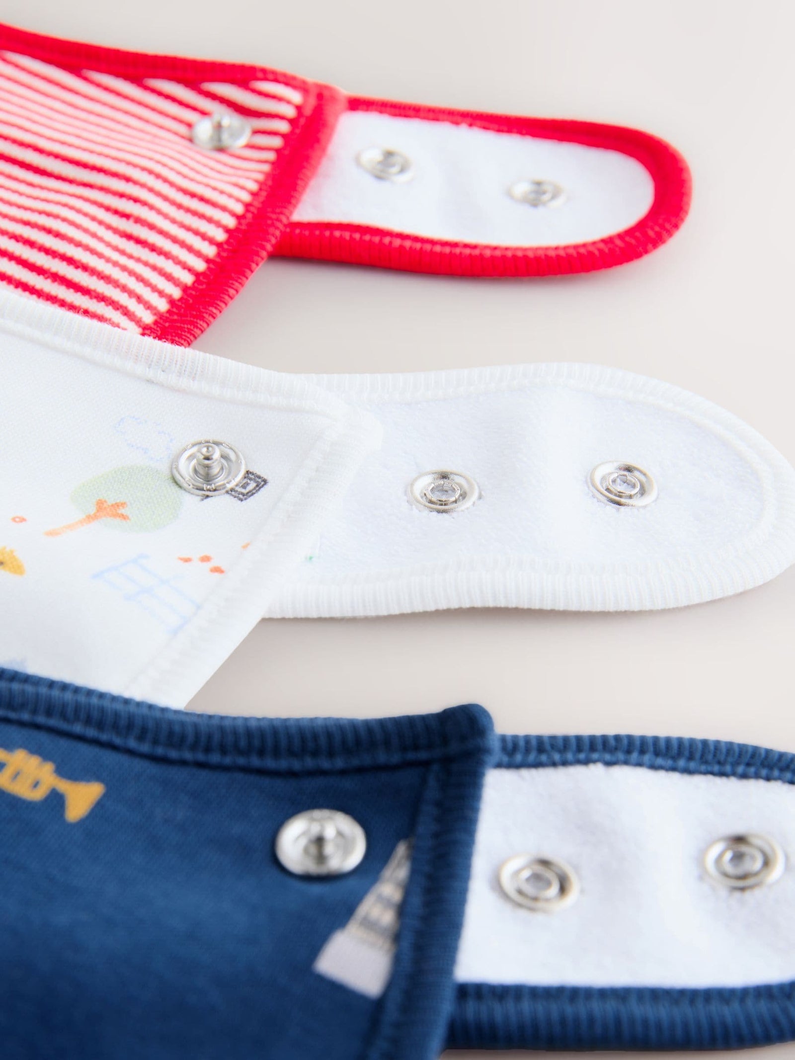 Red Baby Bibs 3 Pack