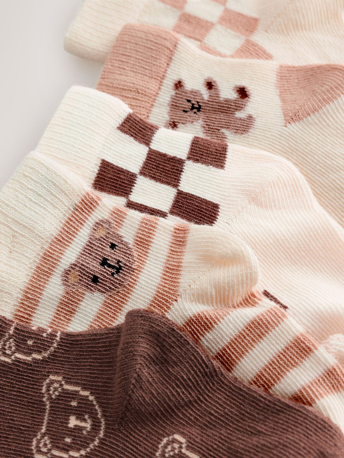 Brown Baby Socks 5 Pack (0mths-2yrs)