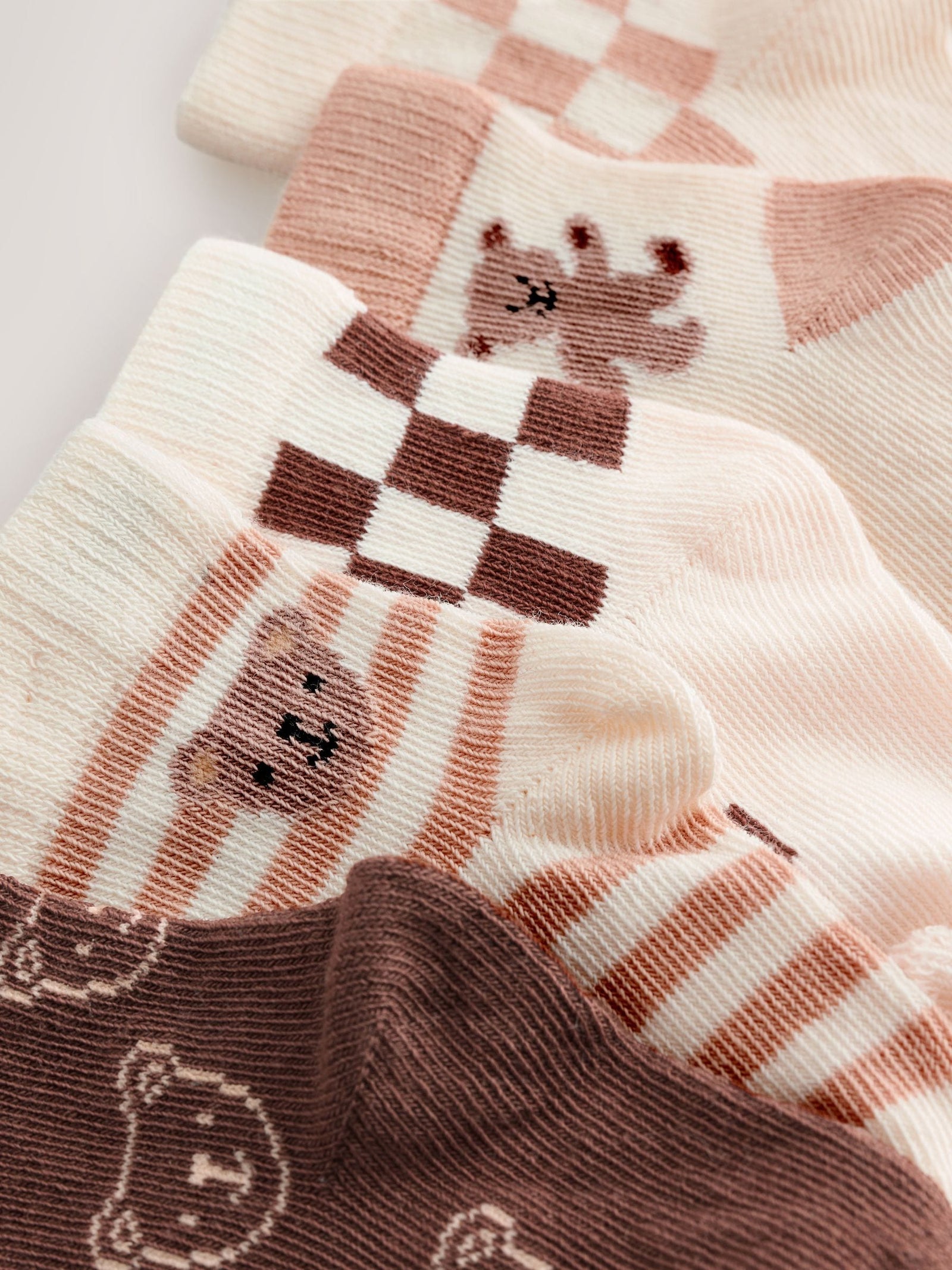 Brown Baby Socks 5 Pack (0mths-2yrs)