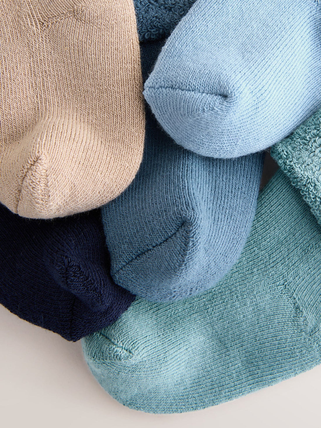 Blue Baby Towel Socks 5 Pack