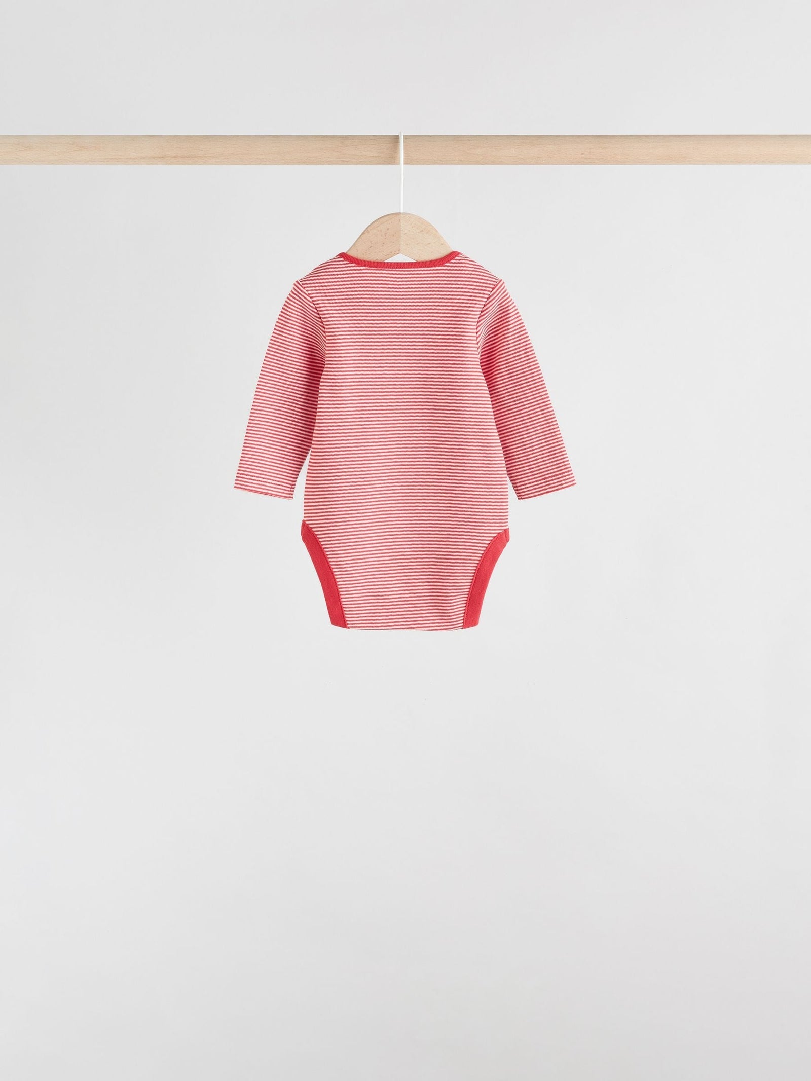 Red Baby London Long Sleeve Bodysuits 5 Pack