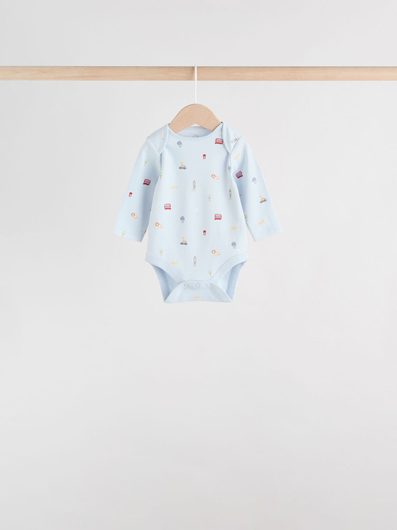 Red Baby London Long Sleeve Bodysuits 5 Pack