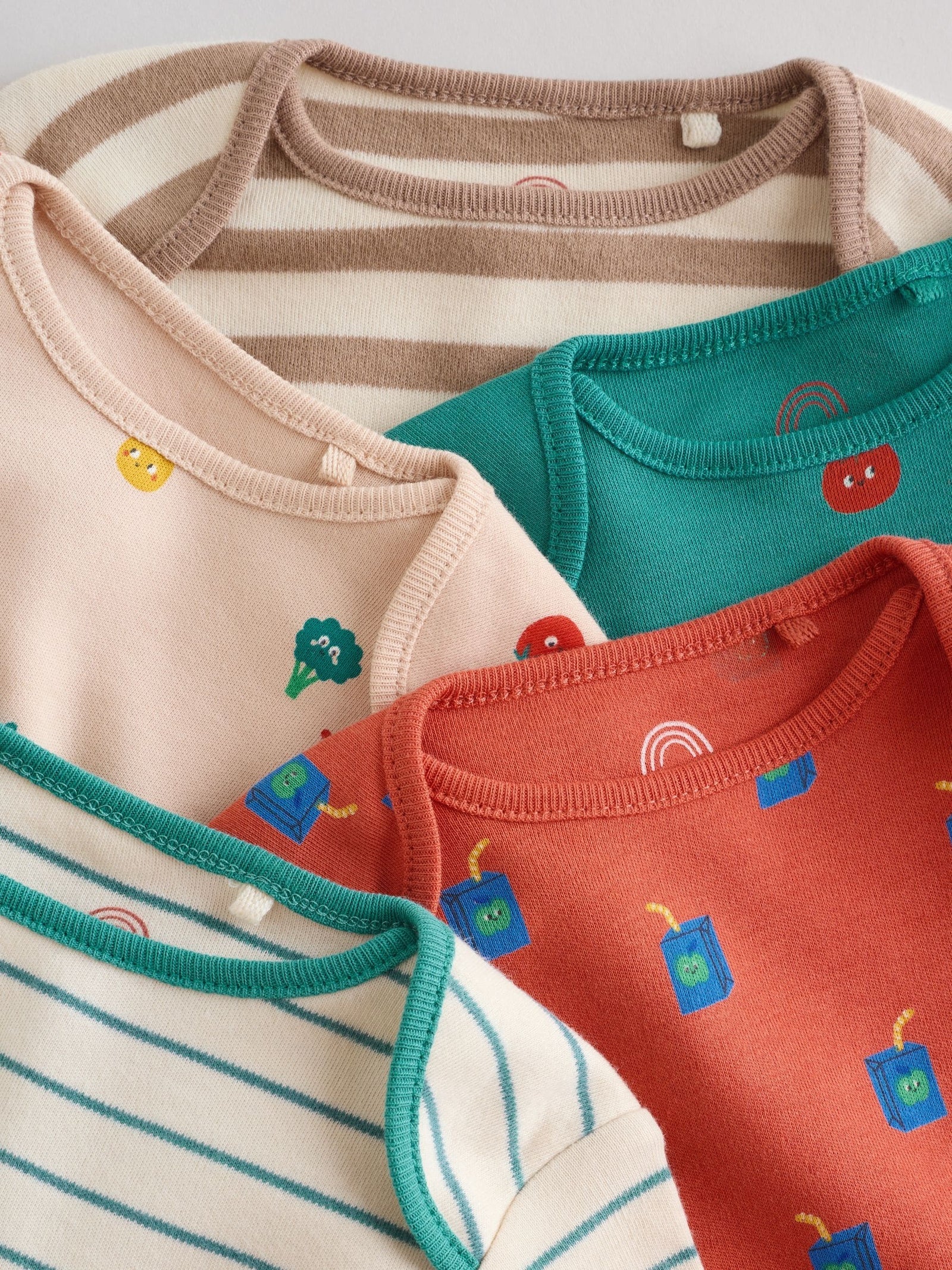 Bright Baby Bodysuits 5 Pack