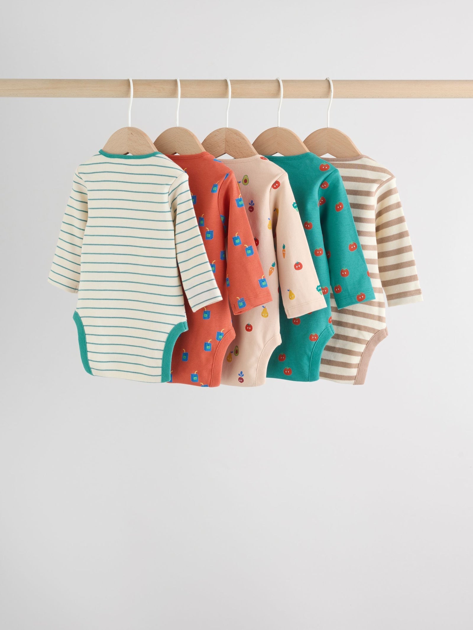 Bright Baby Bodysuits 5 Pack